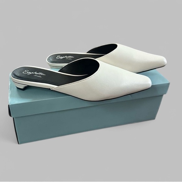 Seychelles-white Elixer Mules-size 8-Brand New Retail $129 - Picture 2 of 7